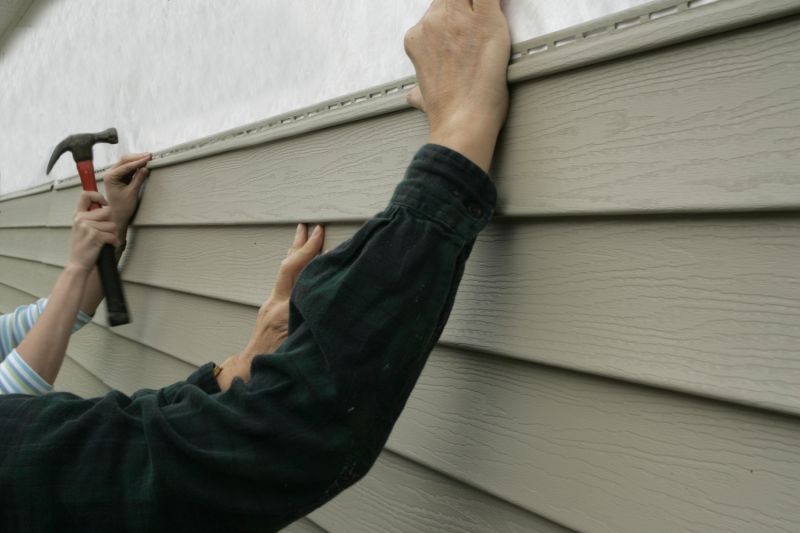 Close-up of Vinyl Siding Panels